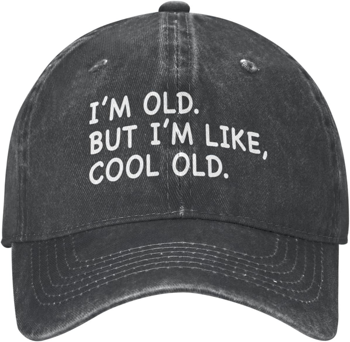 I'm Old But I'm Like Cool Old Hat Men Baseball Hat Funny Caps Black Onlydads