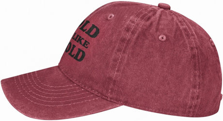 I'm Old But I'm Like Cool Old Hat for Men Unisex Baseball Cap Adjustable Baseball Hat for Men Women Red Cotton Hats.