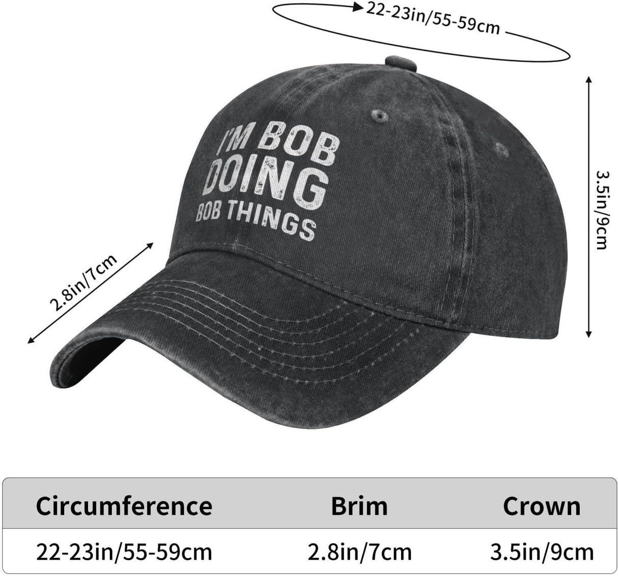 Im Bob Doing Bob Things Hat for Men Baseball Caps Trendy Caps Onlydads