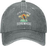 It's 5 Oclock Somewhere Hat It is 5 Oclock Somewhere Hat for Women Dad Hats Funny Hat Gray Onlydads