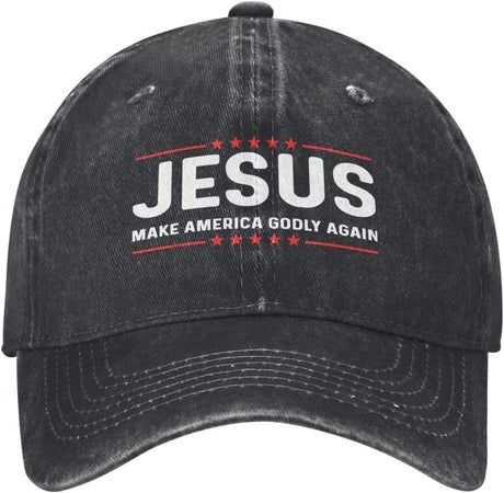 Jesus Make America Godly Again Hat for Women Baseball Hats with Design Cap.