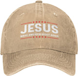 Jesus Make America Godly Again Hat for Women Baseball Hats with Design Cap.