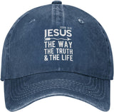 Jesus The Way Truth Life Athletic Hat Onlydads