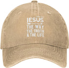 Jesus The Way Truth Life Athletic Hat Onlydads