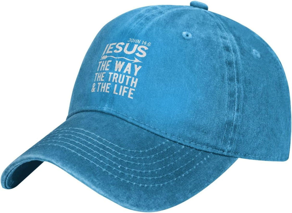 Jesus The Way Truth Life Athletic Hat Onlydads