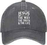 Jesus The Way Truth Life Athletic Hat Onlydads