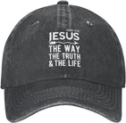 Jesus The Way Truth Life Athletic Hat Onlydads