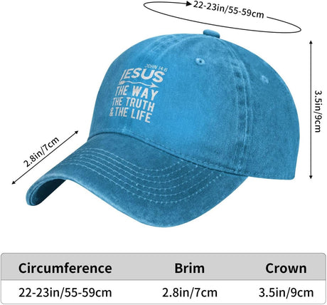 Jesus The Way Truth Life Athletic Hat Onlydads