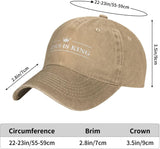 Jesus is King Low Profile Hats for Men Funny Hats Onlydads