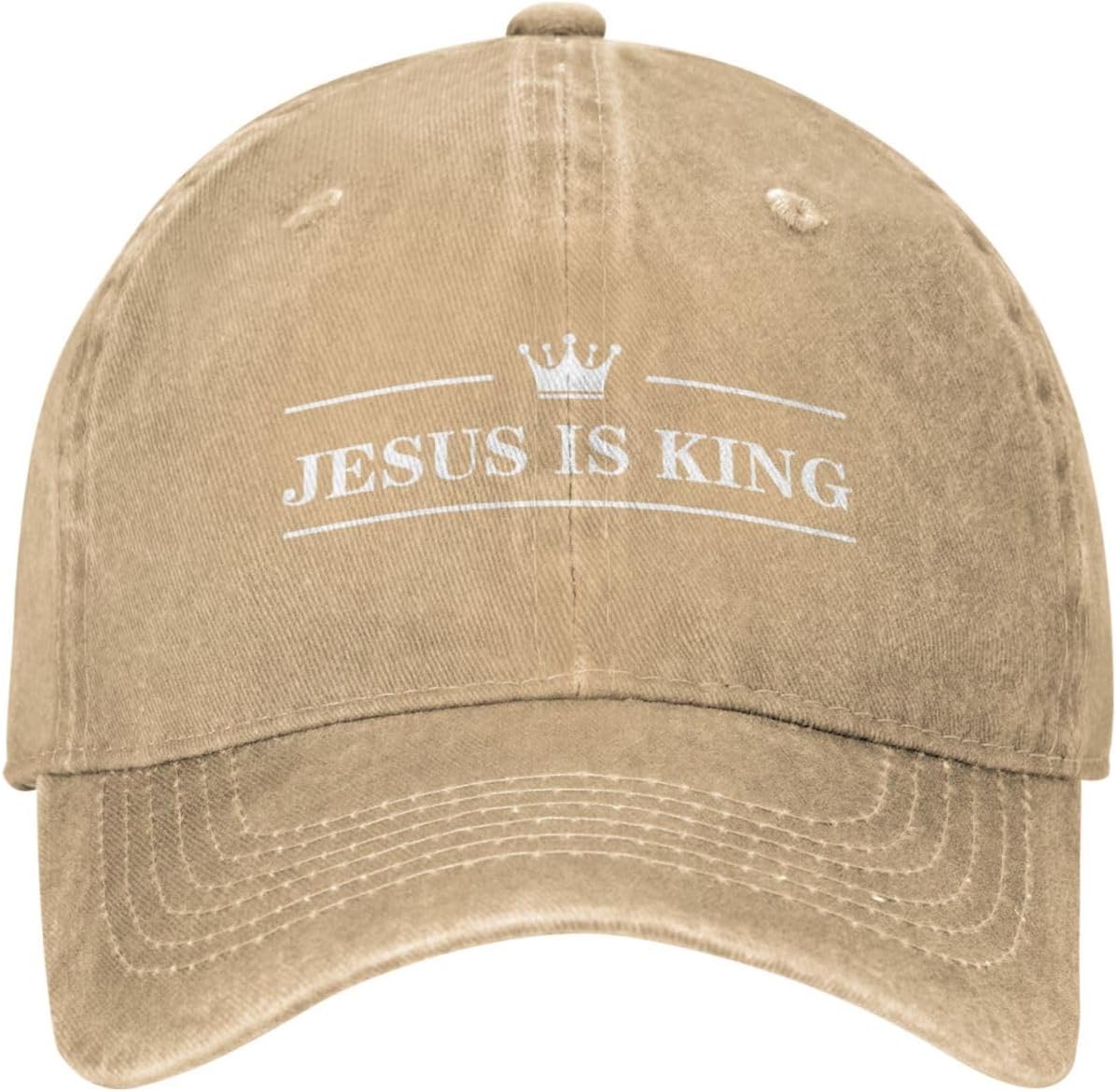 Jesus is King Low Profile Hats for Men Funny Hats Onlydads