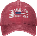 Make America Godly Again Hat for Men Baseball Hat Trendy Cap Red, One Size Onlydads