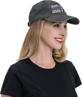 Make America Godly Again Unisex Baseball Cap Adjustable Dad Hat Denim Hat Trucker Hat.