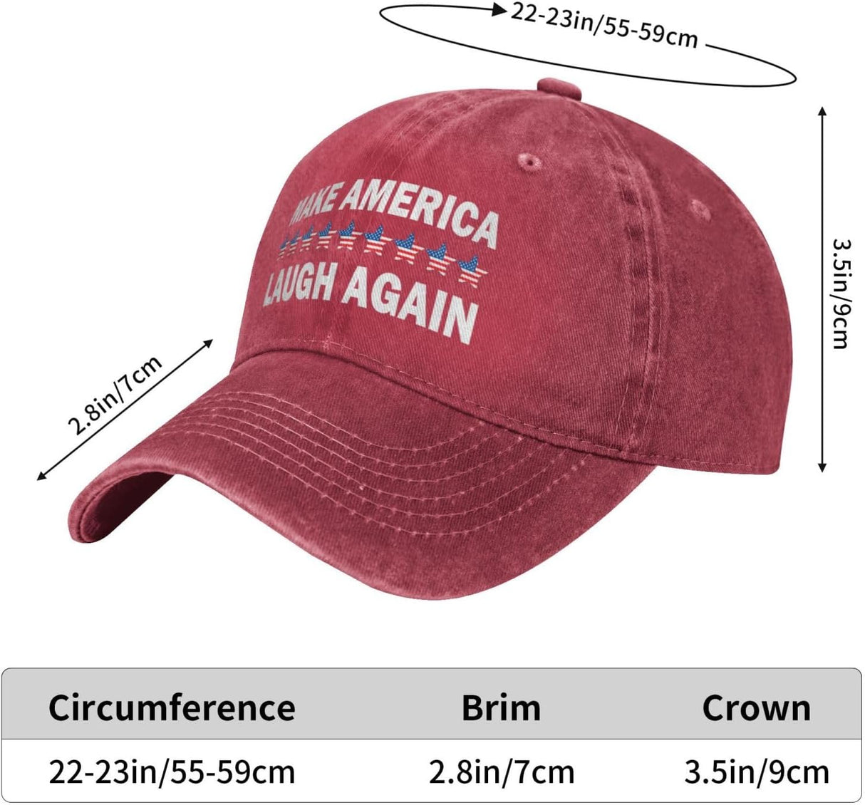 Make America Laugh Again Hat  Classic Fashion Caps Men Women.