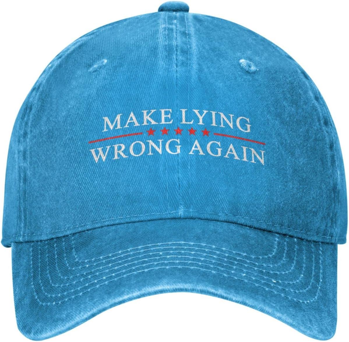 Make Lying Wrong Again Hat for Men Dad Hats Funny Hats Onlydads