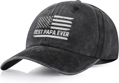 Papa Gifts, Papa Hat, Grandpa Birthday Gifts for Papa, Fathers Day Grandparents Day Gifts for Papa, Adjustable Baseball Cap Onlydads