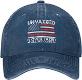 Unvaxxed and Overtaxed I Will Not Comply Baseball Hat Onlydads