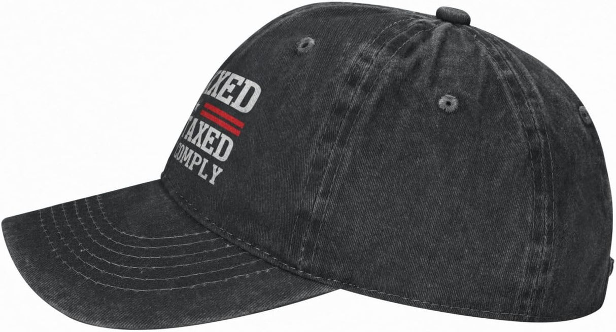 Unvaxxed and Overtaxed I Will Not Comply Hat Denim Cap for Men Women Onlydads