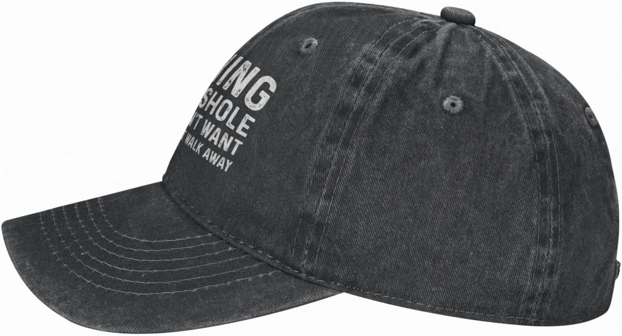 Warning I'm an Asshole So If You Don't Want Your Feelings Hurt Cap for Women Baseball Hat Fashionable Cap Onlydads