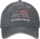 We The People Proud Republican USA Flag Hats Vintage Adjustable Baseball Cap Cotton MAGA Hat Black Onlydads