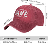 What A Difference A Dave Makes Hat for Men Dad Hat with Design Hats Onlydads