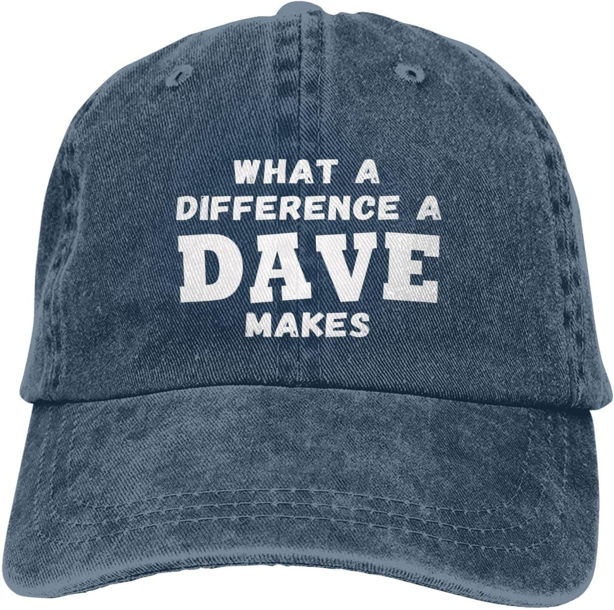 What A Differences A Dave Makes Hat Baseball Cap Hats for Men Adjustable Hat Onlydads